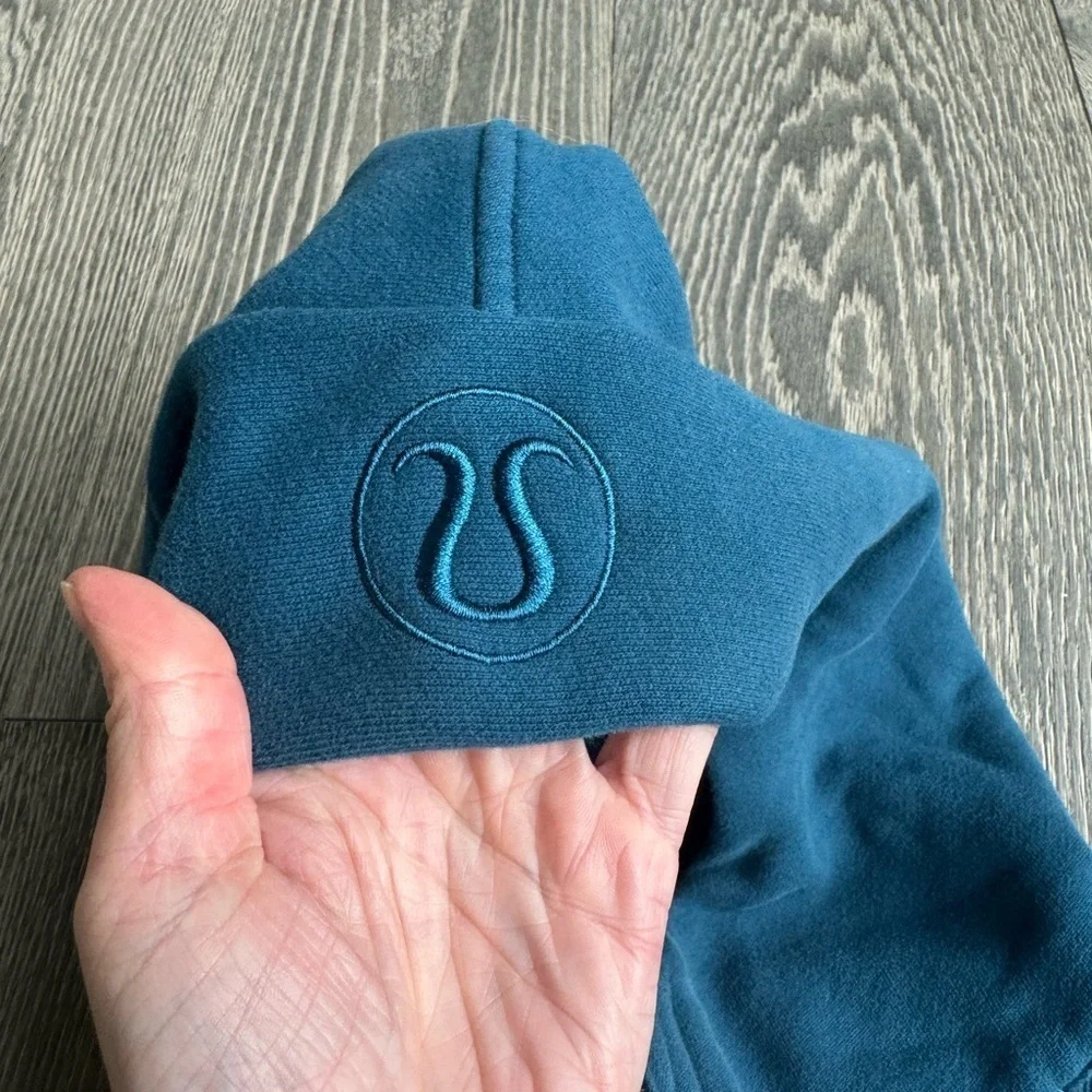 Lululemon Scuba Oversized 1/2 Zip Hoodie in Blue Borealis Size XL/XXL